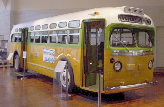 Le bus où Rosa Parks refusa de céder sa place à un passager blanc